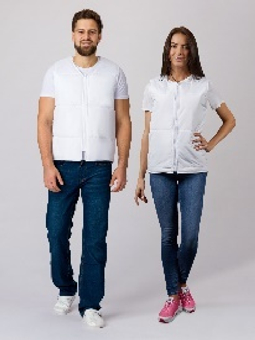 Жилет утепленный Комфорт (тк.Дюспо), белый