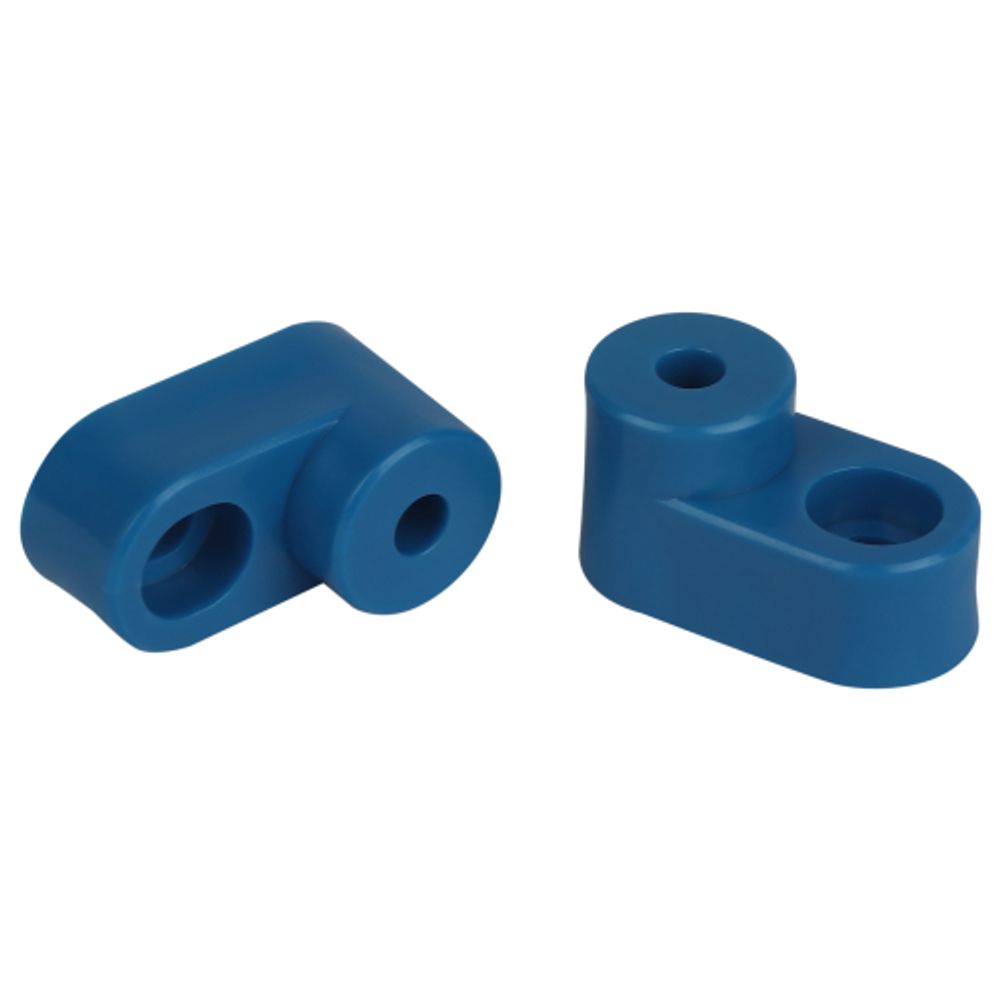 Изолятор для шин ЭРА NO-224-71 угловой синий | Шины N, PE, PEN