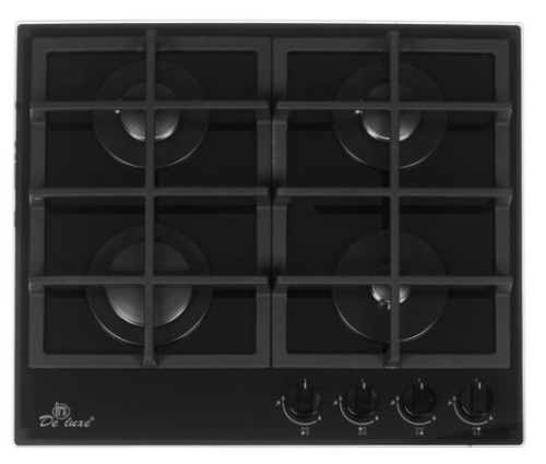 Поверхность варочная  ДеЛюкс GG4_750229F-060 (черн.стекло газ/к., 51*60) Россия