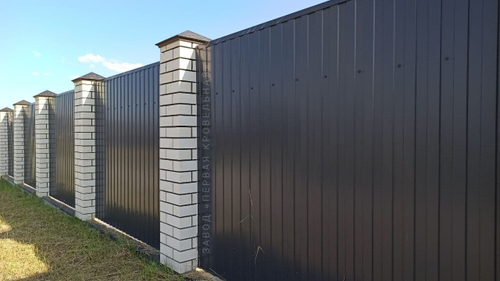 Профлист С-8 Металл 0,45мм RALL 7024 Графитовый серый