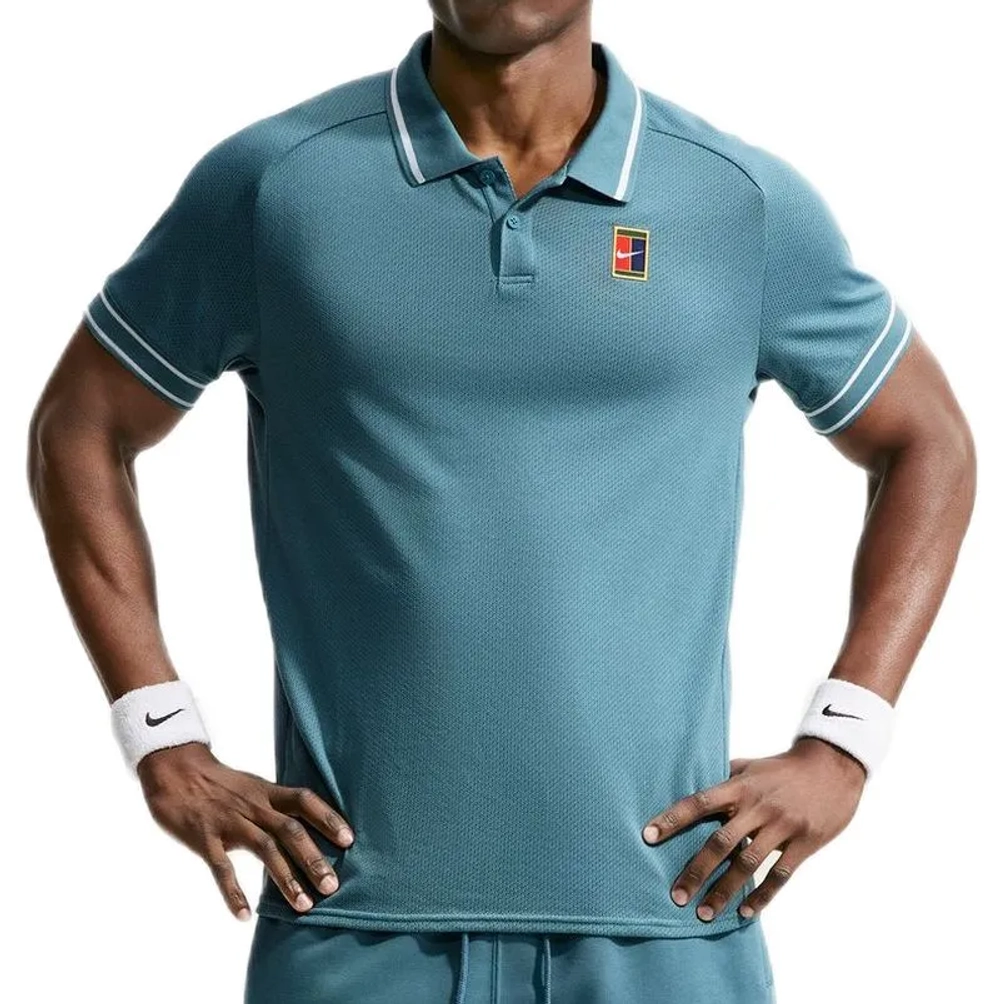 Теннисное поло Nike Court Heritage Tennis - smokey blue/smokey blue