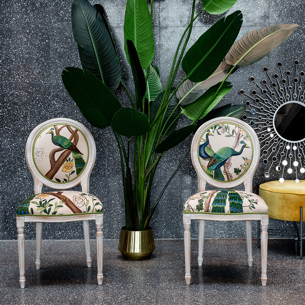 Стул Объект мечты Индокитайский зелёный павлин версия 2