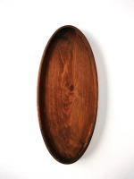Поднос деревянный овальный