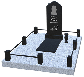 Готовое ритуальное сооружение 1,8м*2,4м (под ключ)