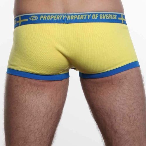 Мужские трусы хипсы желтые Aussiebum Patriot Property of Sweden AB00122