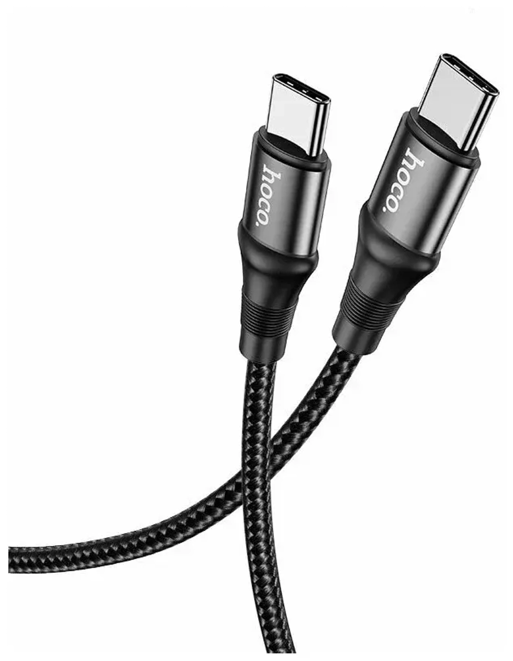 Кабель USB Type-C (m) - USB Type-C (m) Hoco X50 Exquisito - Черный 1 метр