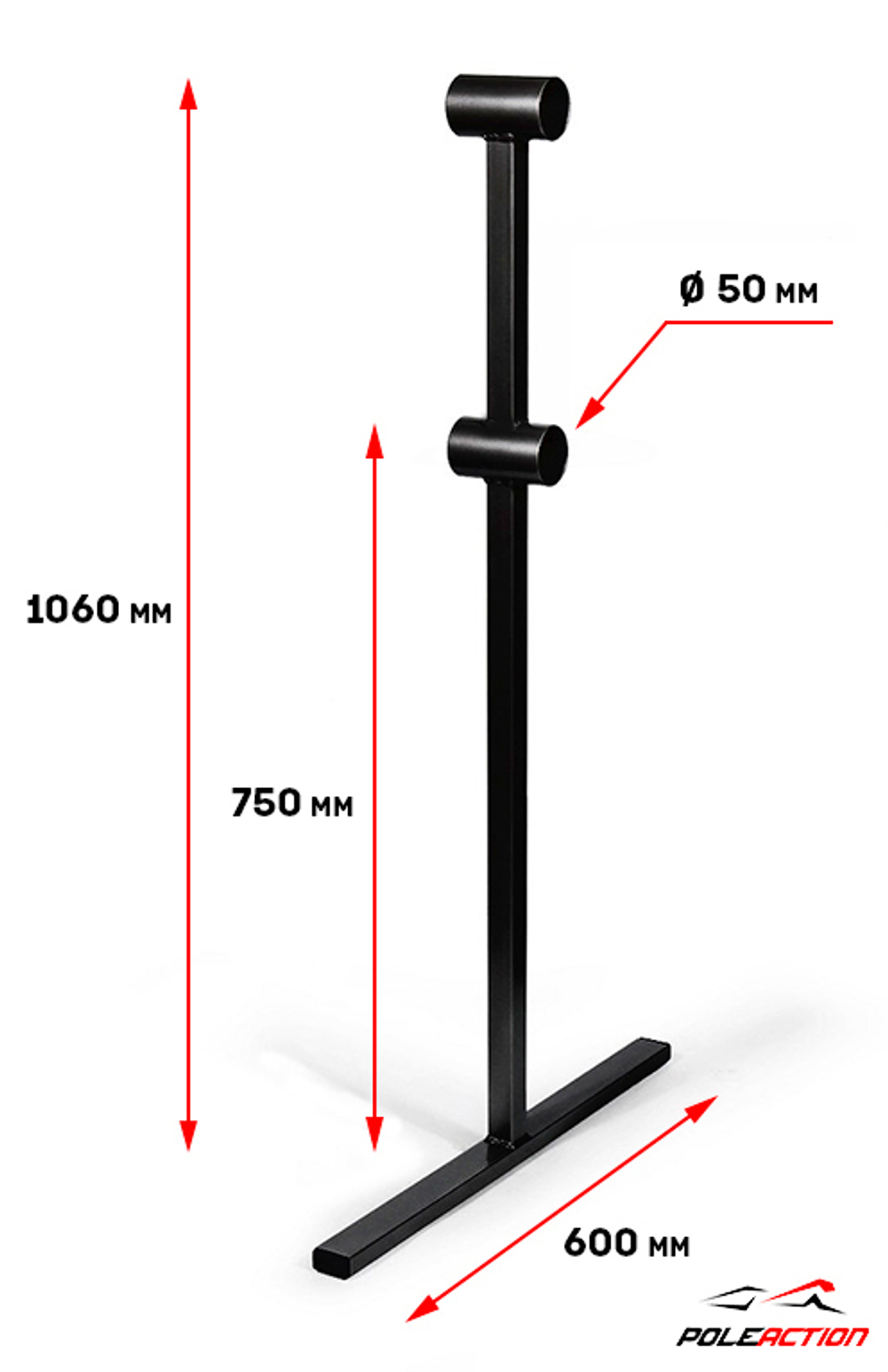 Стойки 2-х уровневого мобильного (переносного) хореографического станка «Eco» (пара)