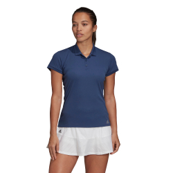 Женское поло Adidas W Club 3 Stripes Polo - Blue