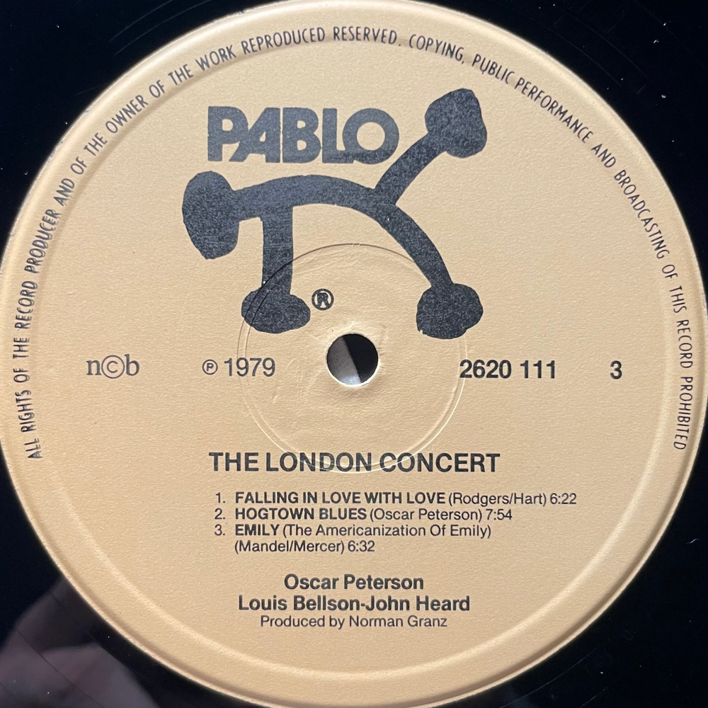 Oscar Peterson, Louis Bellson, John Heard ‎– The London Concert 2LP (Скандинавия 1979г.)