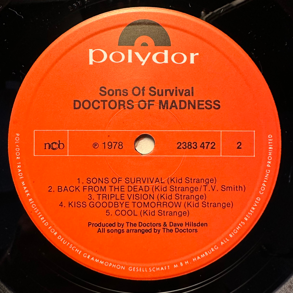 Doctors Of Madness - Sons Of Survival (Скандинавия 1978г.)