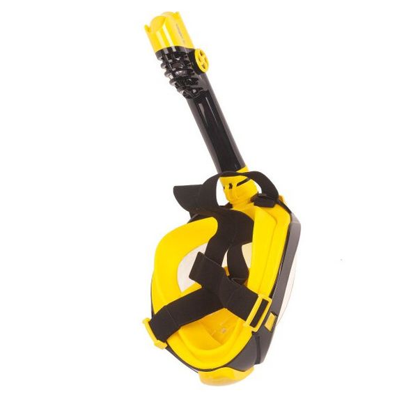 Маска детская полнолицевая Sargan Галактика премиум черная/желтая