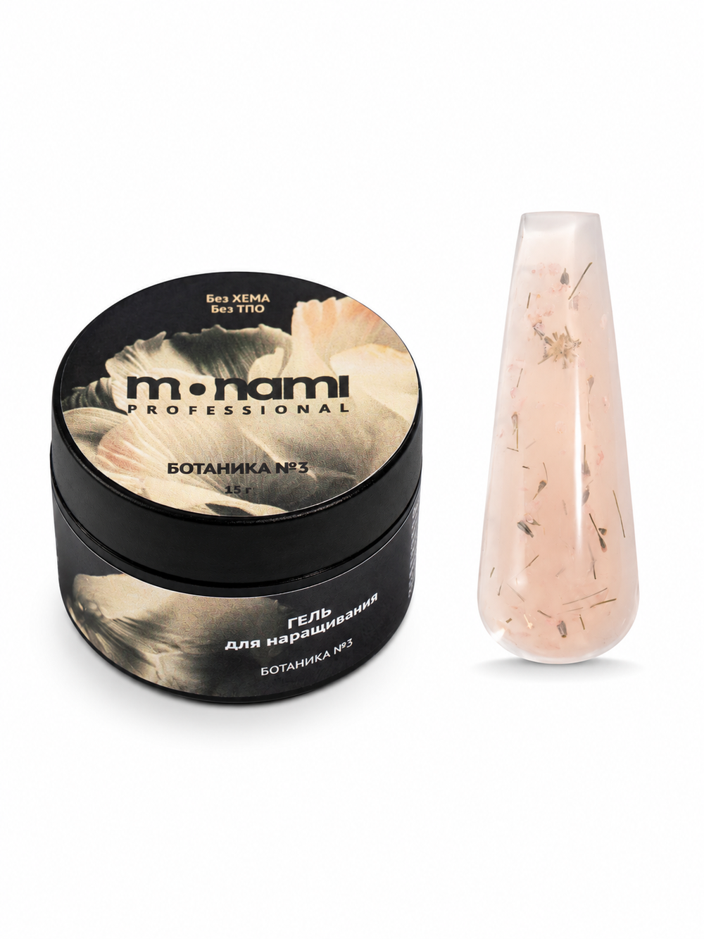 Monami Gel - Гель для наращивания ногтей Ботаника №3, 15гр