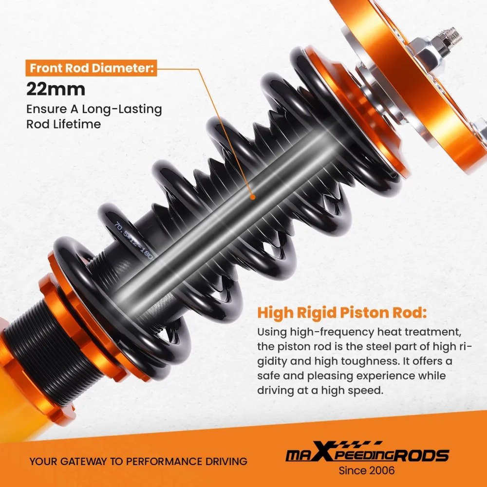 24 Step Damper Adjustable Coilovers подходит для автомобиля BMW 3-Series 325i 328i 335i E92 E93 RWD