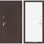 Дверь входная Лабиринт CLASSIC антик медный 13 - Белый софт металлическая