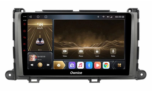 Штатная магнитола OWNICE OL-9695-N для Toyota Sienna 2010-2014 на Android 12.0