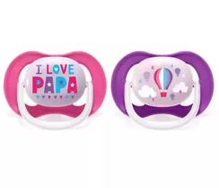 Əmzik\ Ultra air soother 6-18m text qirl 2 pcs