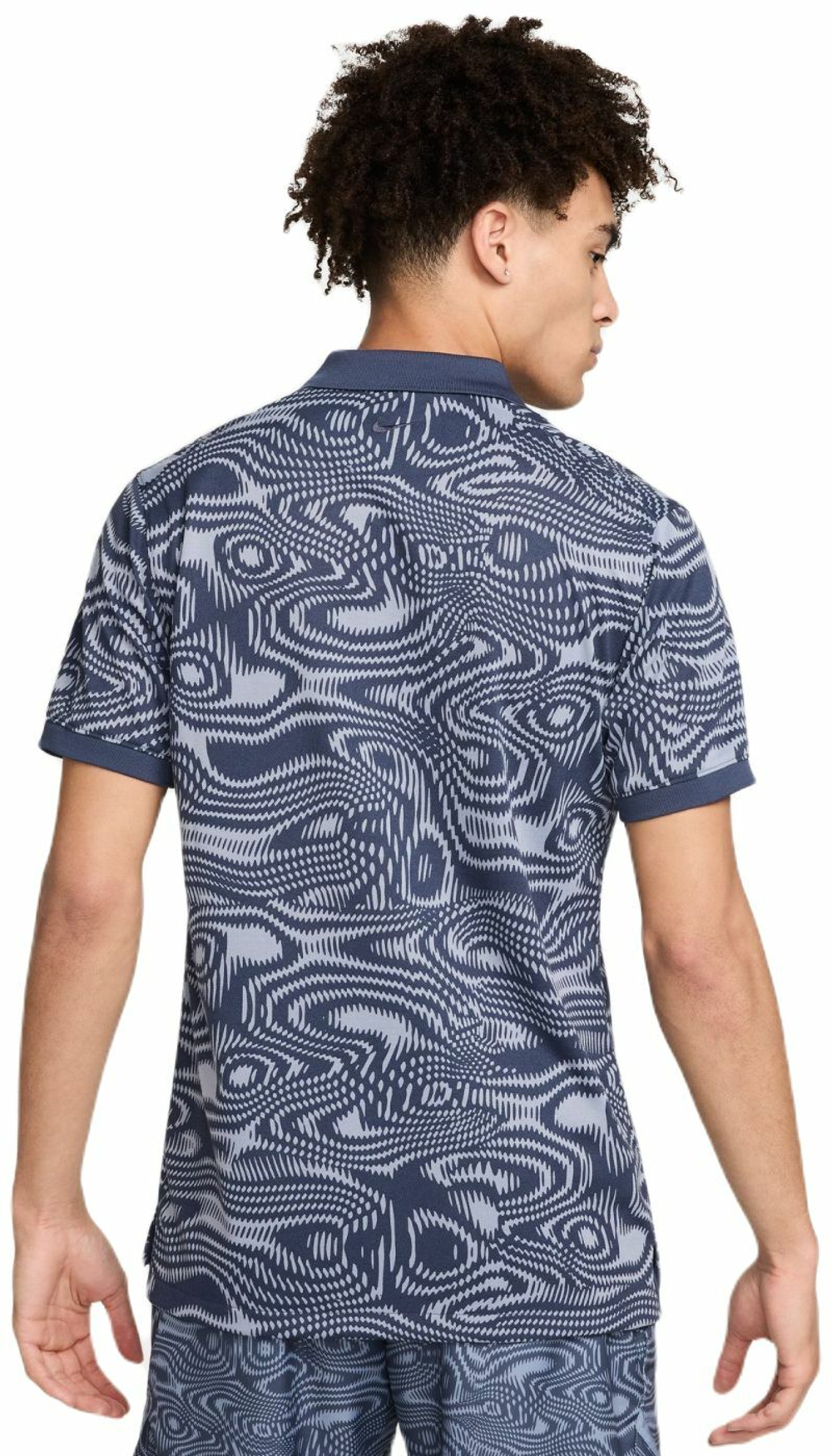 Теннисное поло Nike Polo Dri-Fit Heritage Printed - thunder blue/ashen slate