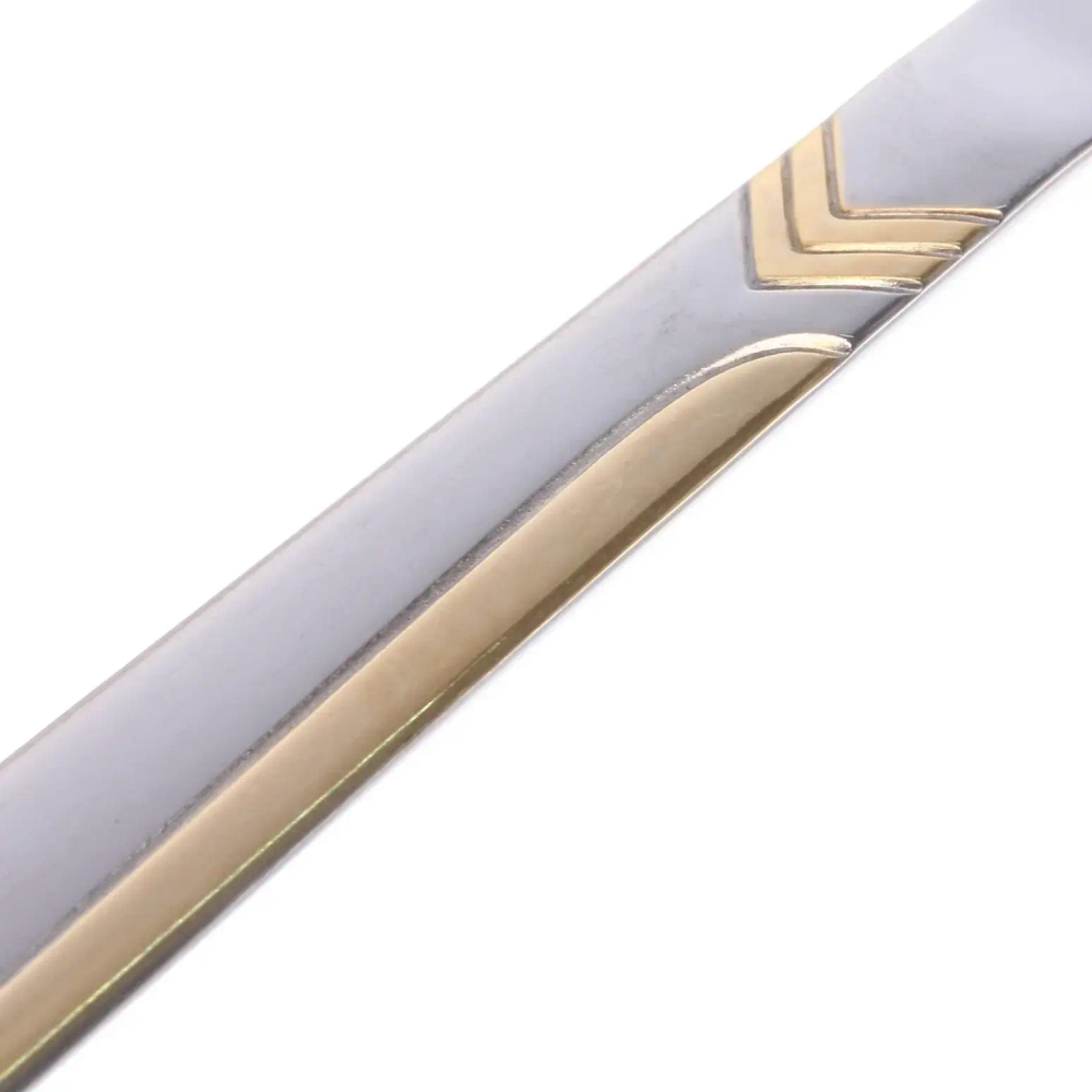 Набор столовых приборов «SANLI» 16шт (4ножа, 4вилки, 4ст.ложки, 4ч.ложки), цвет серебро с золотом