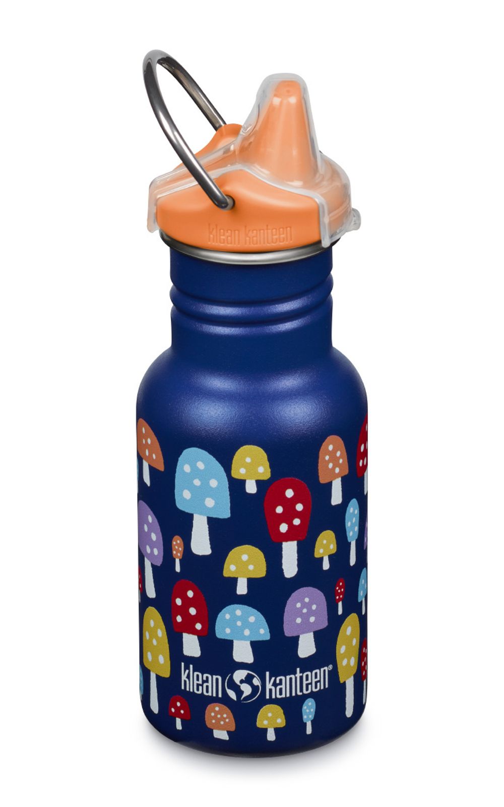 Детская бутылка Klean Kanteen Kid Classic Narrow Sippy 12oz (355 мл) Mushrooms
