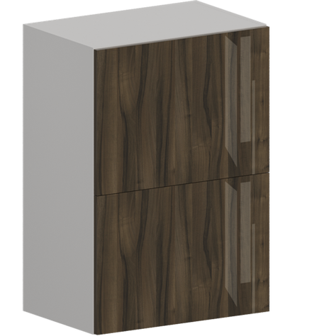 Кухня Модуль ШВГ 501Г Белый / Орех Миланский