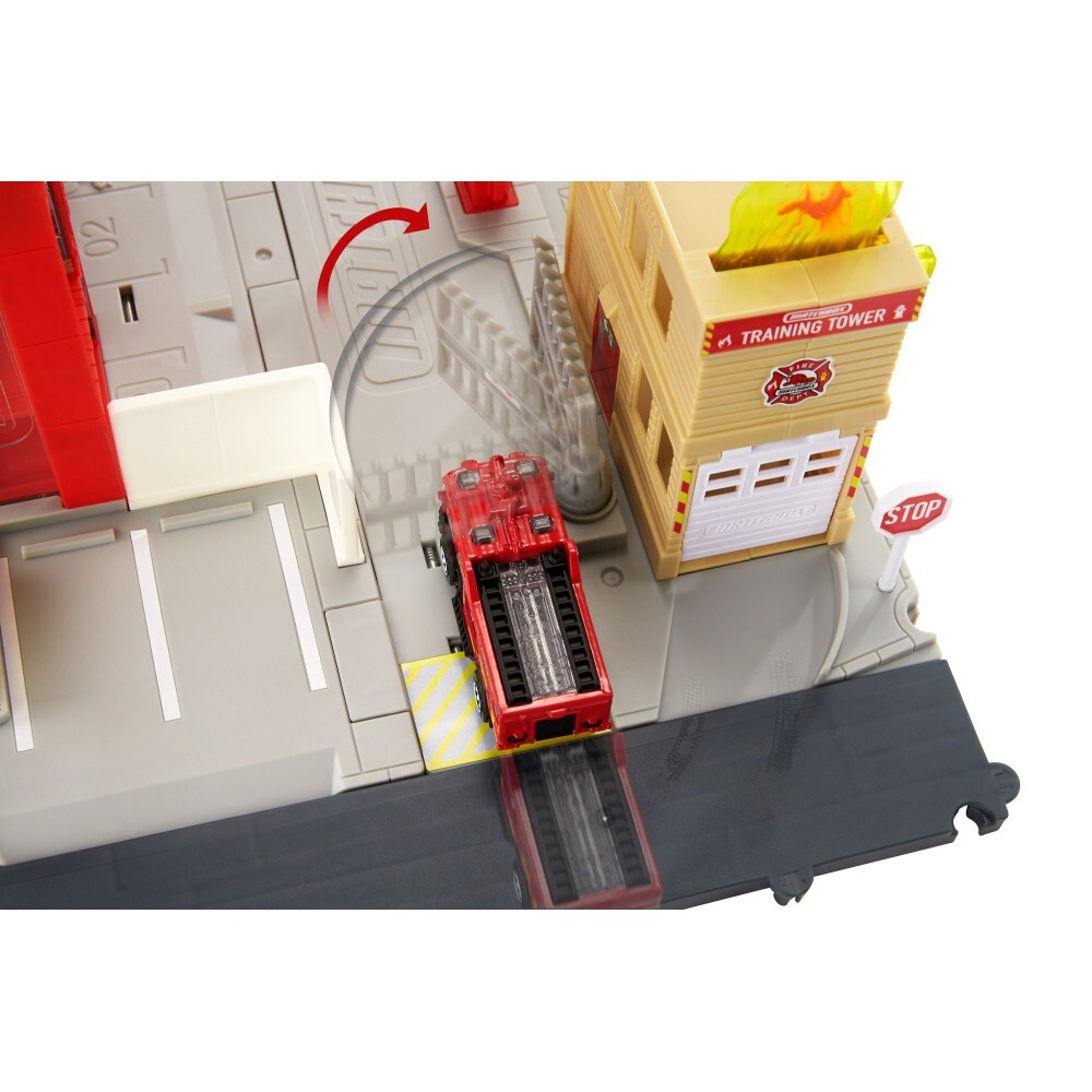 Matchbox Action Drivers - Real Life Adventures Fire Station Set Light Sound HBD76 / артикул   HBD74 HBD76  / GTIN 887961986457
