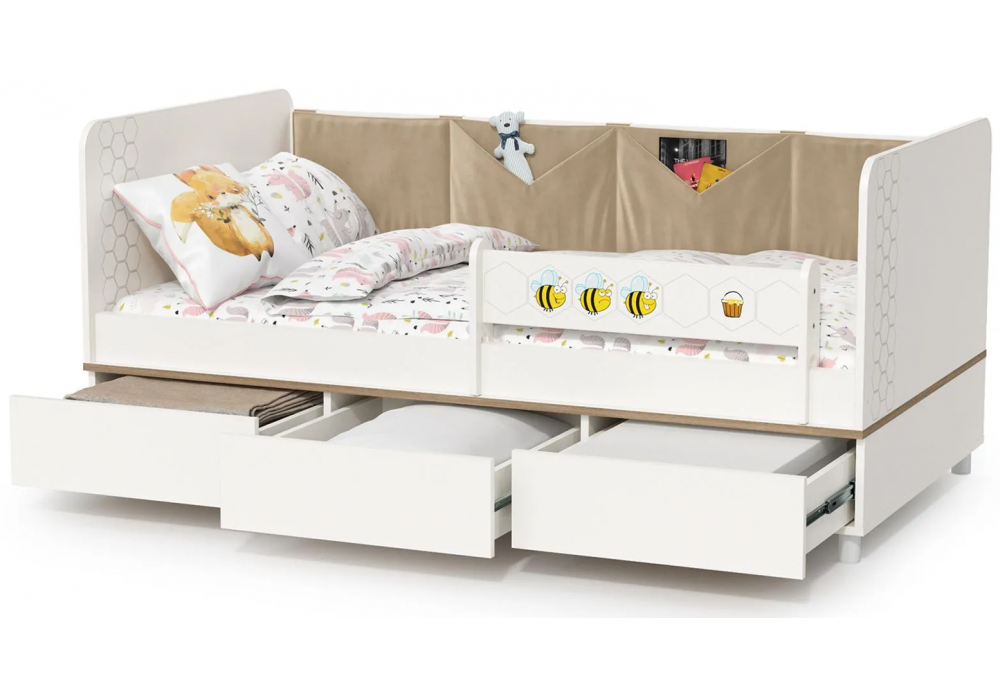 Софа Эльга белый шагрень