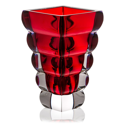 Ваза Rogaska Adria красная, 25 см