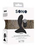 Черный массажер простаты с пультом N 79 Rechargeable P-Spot Stimulator (Цвет: черный)