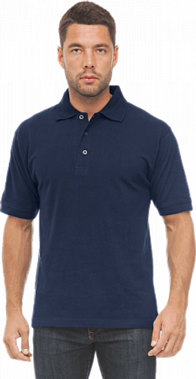 Поло х/б короткий рукав цв. т.синий