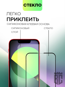 Защитное стекло BROSCORP для Apple iPhone 13 mini оптом (арт. IP13MINI-FSP-GLASS-BLACK)