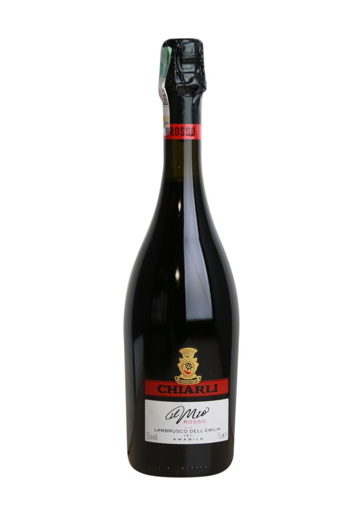 Вино игристое Lambrusco IL Mio Rosso красное полусладкое 7,5% 0,75л