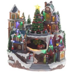 GAEM Фигурка декоративная "Рождество" (4 мелодии, подсвет, движ, 3xAA н/п, +USB), L27,5 W26 H29 см