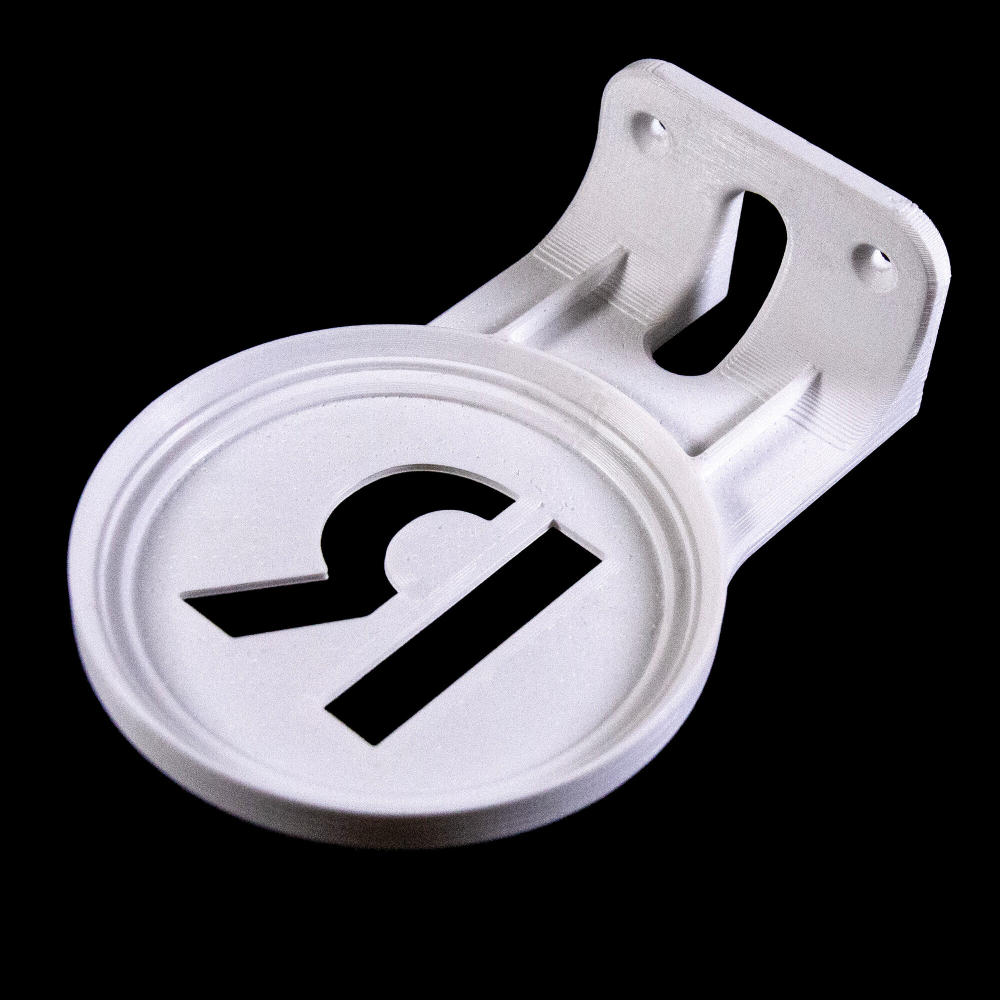 Настенный кронштейн-полка для Яндекс станций (Яндекс-Алиса) Лайт (первое поколение) 3D Печать, белый