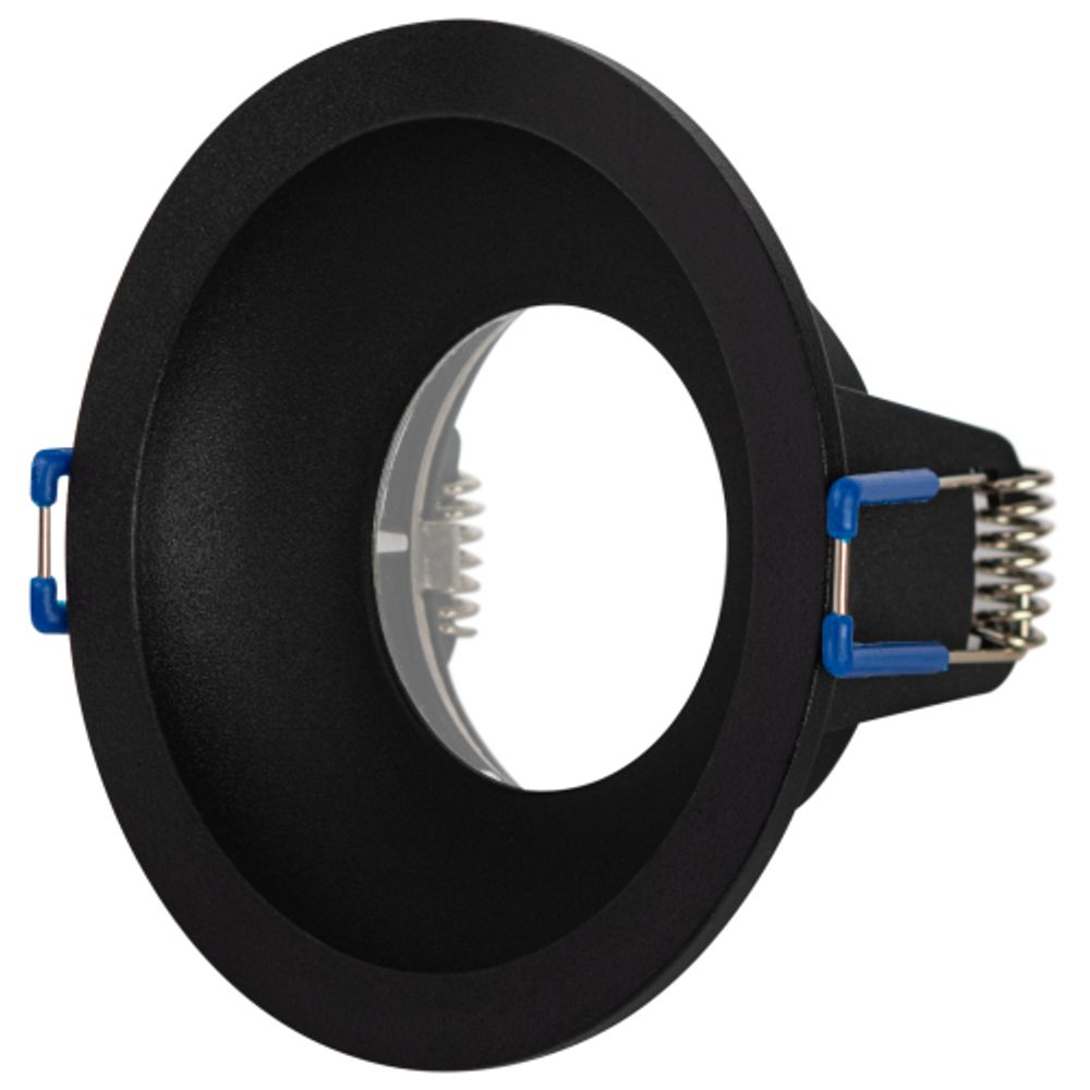 Светильник встраиваемый влагозащищенный ЭРА WR4 SBK под лампу MR16 GU5.3 IP44 черный матовый | Влагозащищенные встраиваемые светильники