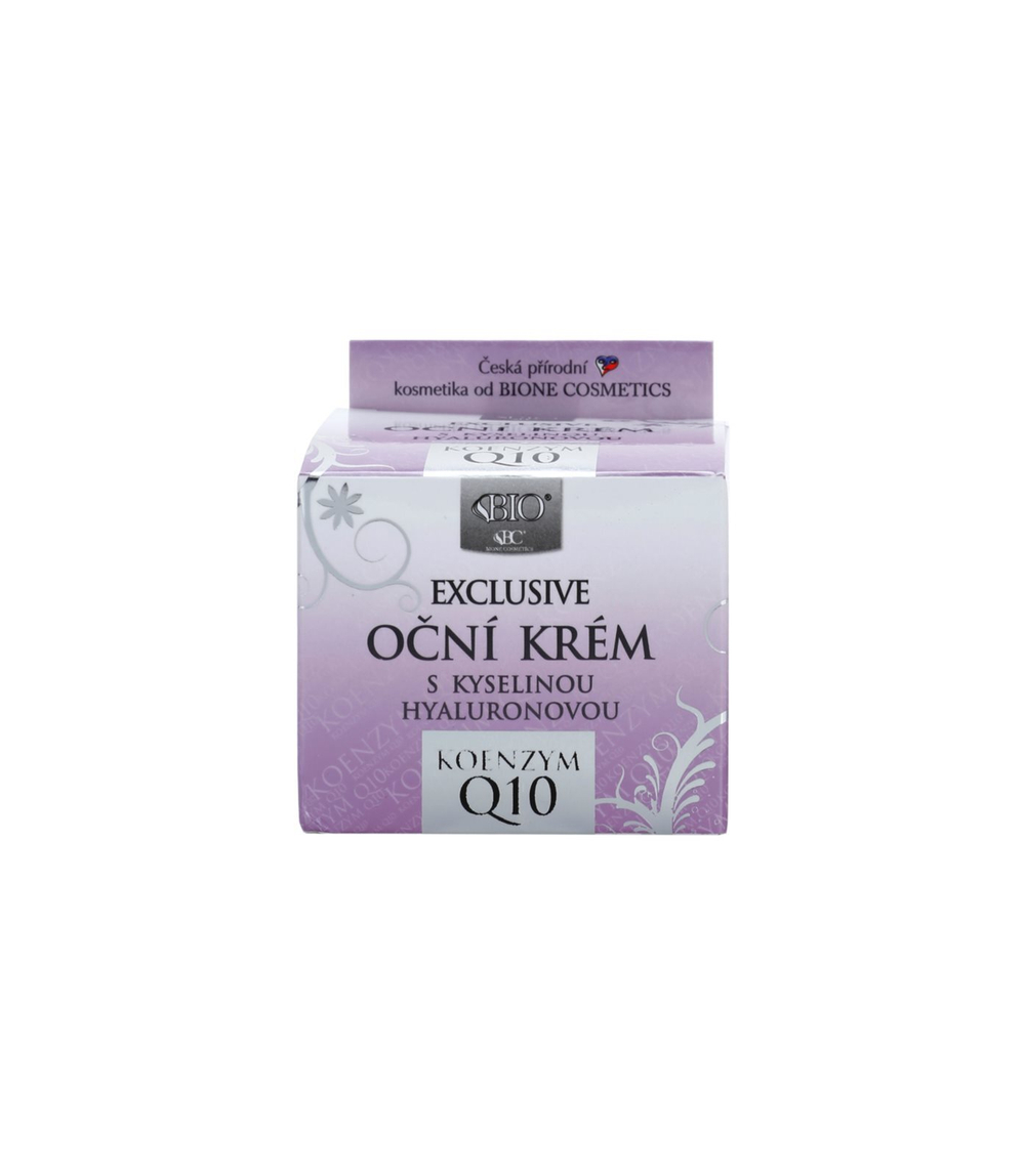 Bione Cosmetics Exclusive Q10 - крем для глаз с гиалуроновой кислотой /   51  ml  / GTIN 8595061607418