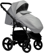 Детская коляска Indigo Impulse Eco 3 в 1 с автокреслом Avionaut Cosmo Beige Ie04 св.серая кожа/св.серый