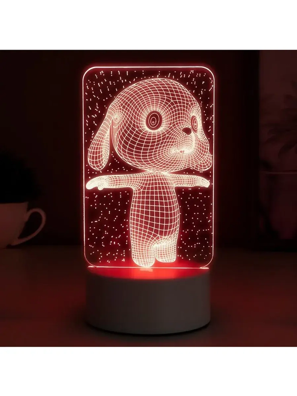 Светильник «Щенок» LED RGB от сети RISALUX