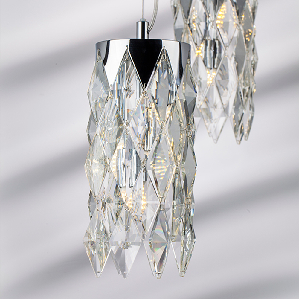 722034 Люстра LIMPIO 3х28W G9 ХРОМ/ПРОЗРАЧНЫЙ