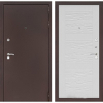 Дверь входная Лабиринт CLASSIC антик медный 06 - Белое дерево металлическая