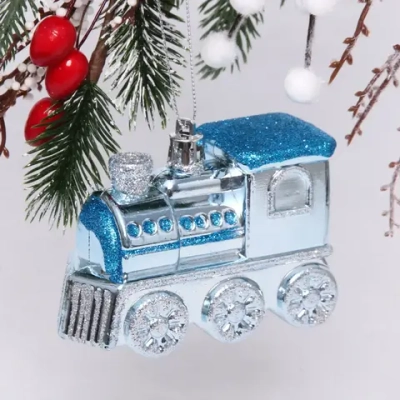 Ёлочная игрушка «Сказочное путешествие» 9,5*2*10,5 см, голубой