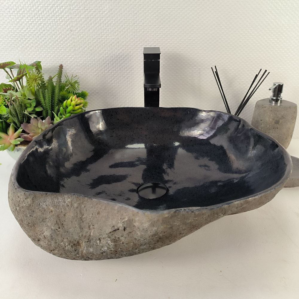Раковина из речного камня RS-65159 49*47*15 0862