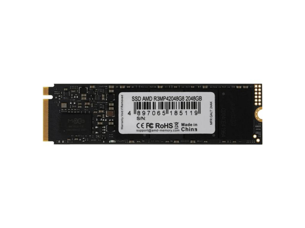 SSD накопитель AMD Radeon R3MP42048G8 2ТБ, M.2 2280, PCIe 4.0 x4, NVMe [R3MP42048G8]