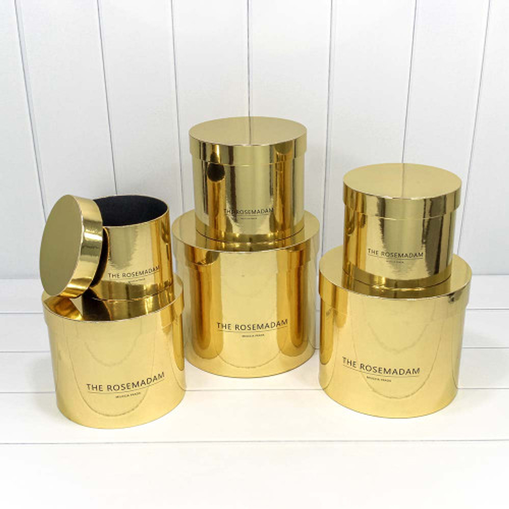 Коробка 25х22.5 см Набор 6 шт "The Rosemadam" (Золотой)
