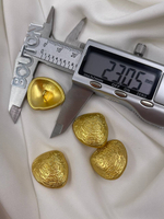 Пуговицы Скиап. золотистые ракушка