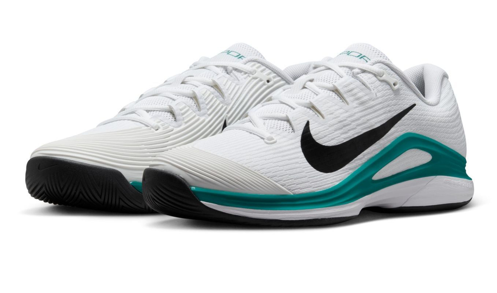Мужские кроссовки теннисные Nike Zoom Vapor 12 - white/black/radiant emerald