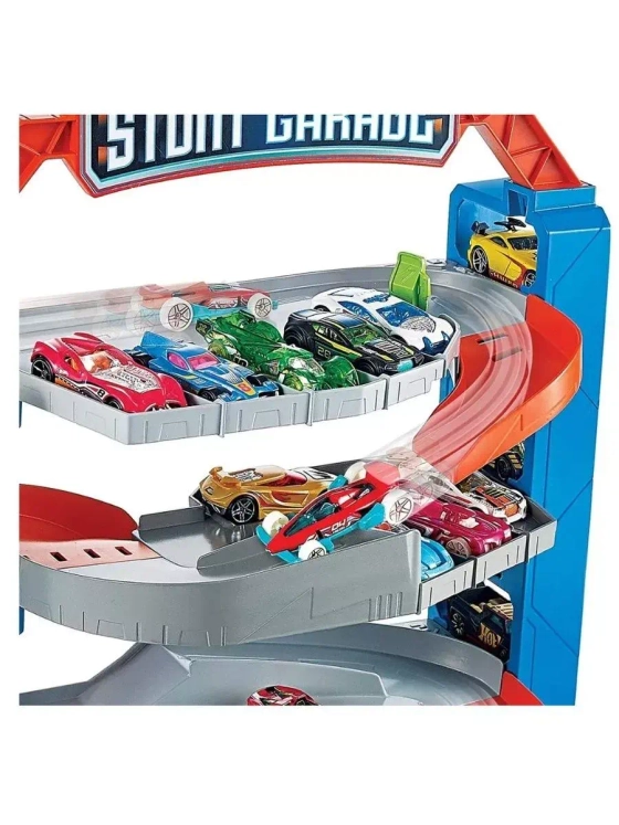 Автотрек Хот Вилс трек трасса Гараж для трюков GNL70