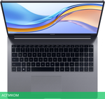 Ноутбук Honor MagicBook X16 2024 BRN-F56 Core i5 12450H 16Gb SSD512Gb Intel UHD Graphics 16" IPS WQXGA (1920x1200) Windows 11 Home grey WiFi BT Cam (5301AHGW)