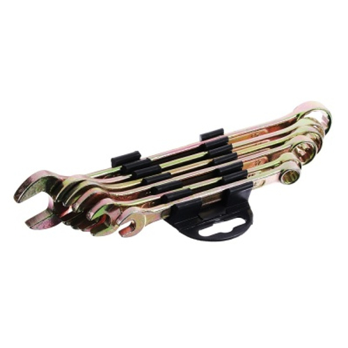 Набор ключей ЕРМАК рожково-накидных 6 предметов 8-17мм желтый цинк