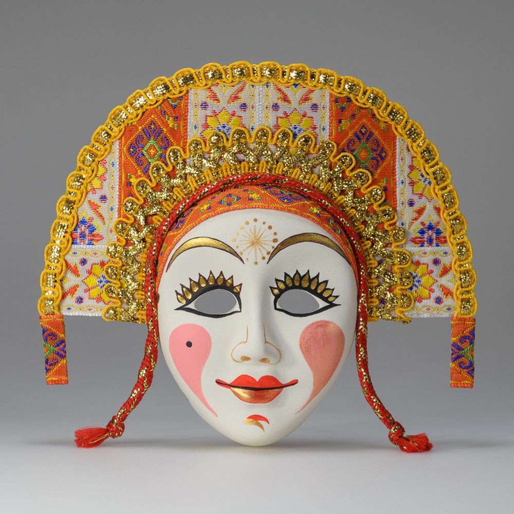 Интерьерная малая маска Полосочка