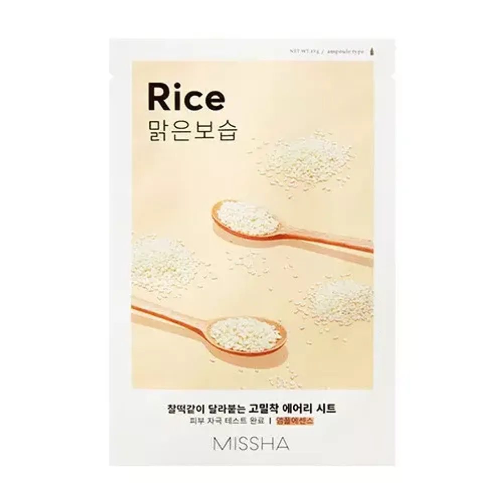 Тканевая маска с экстрактом риса MISSHA Airy Fit Sheet Mask Rice